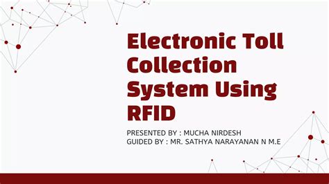 rfid toll collection system report|tng rfid login.